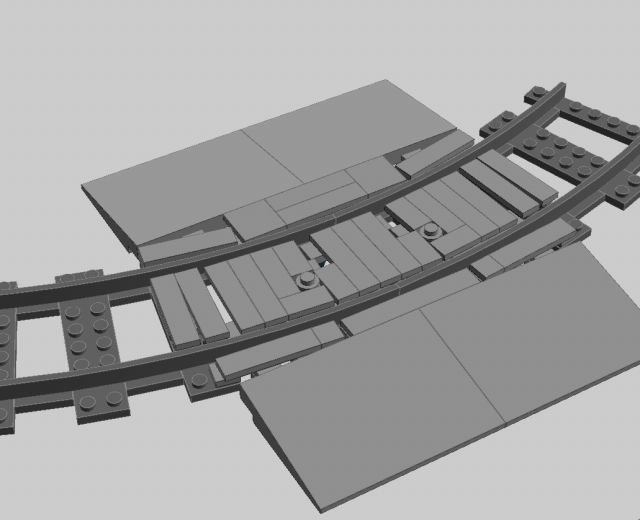 lego train curve radius